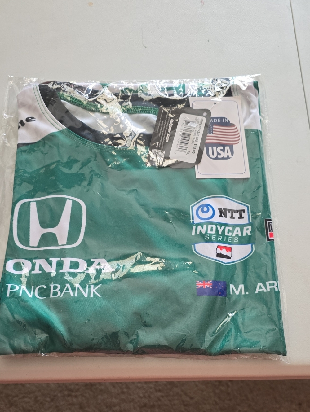 Green Honda IndyCar Series Men's Jersey